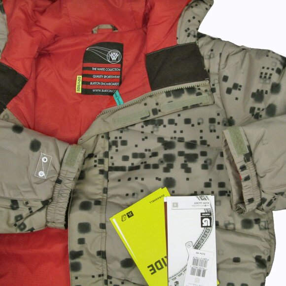 NEW Burton TWC Shaun White Puffer Jacket! Green Dry Ride 2L Insulated Runs Big - Picture 2 of 2